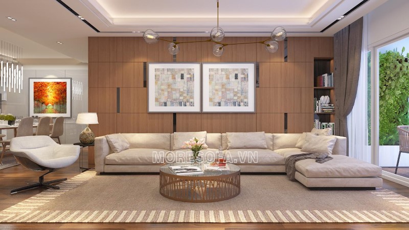 Ghế sofa góc đẹp cho phòng khách rộng